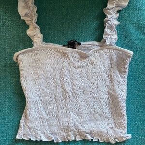 Baby blue crop top
